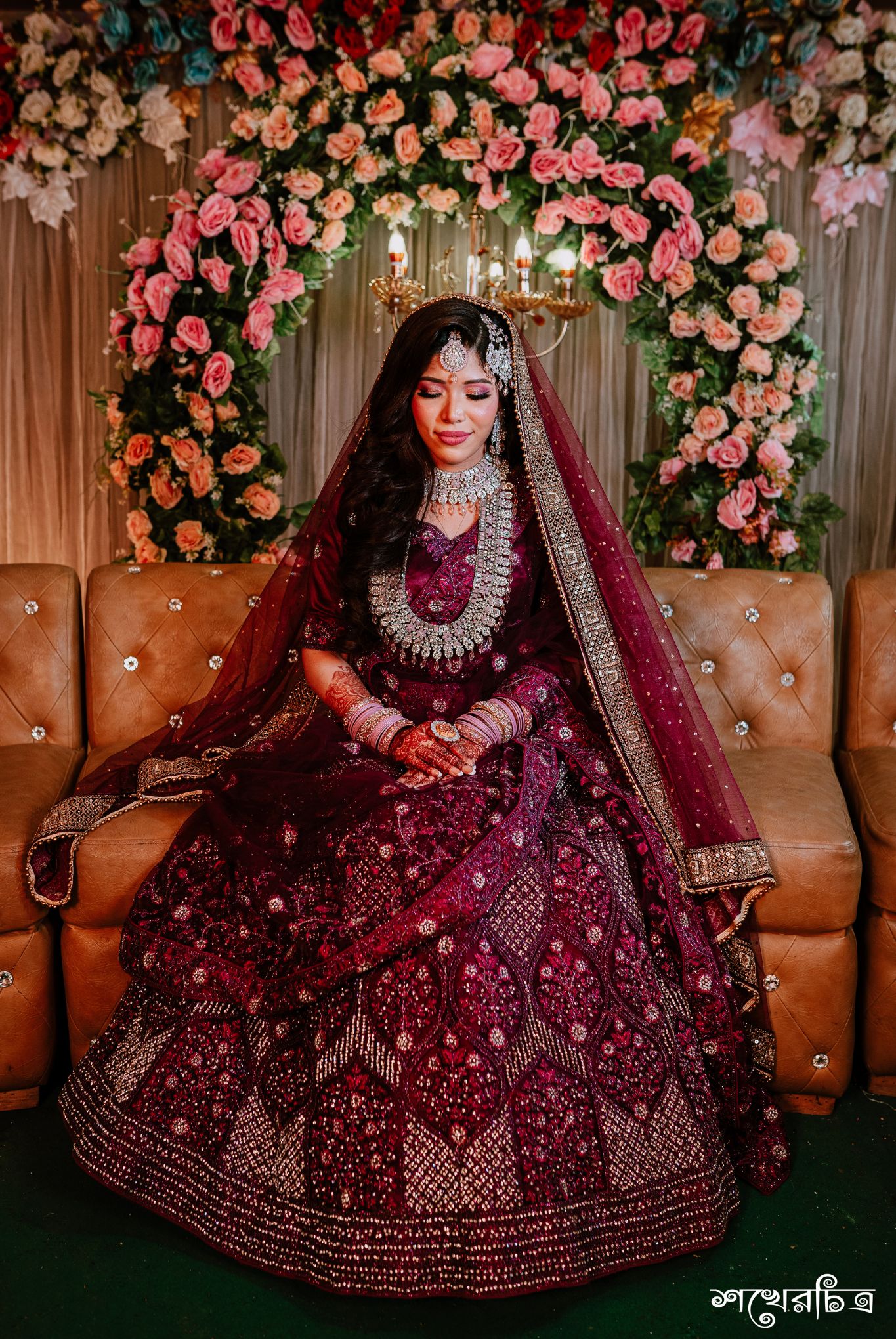 indoor wedding women